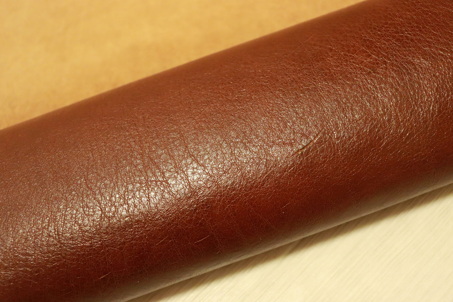ds75円!新入荷!上質!イタリアンレザー マロンブラウン ショルダー オイルヌメ 160ds