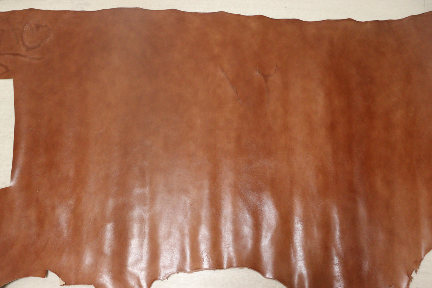 ds45円!新入荷!キャメルブラウン アンチック加工 ヌメ革 170ds