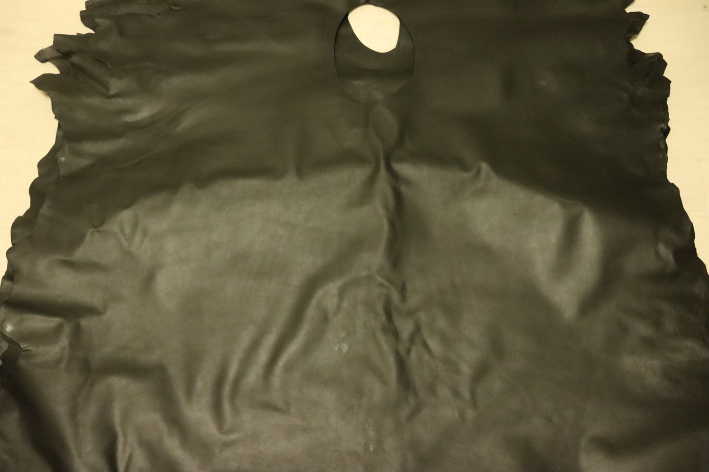 ds30円!新入荷!ブラック スムース加工 丸革 183ds