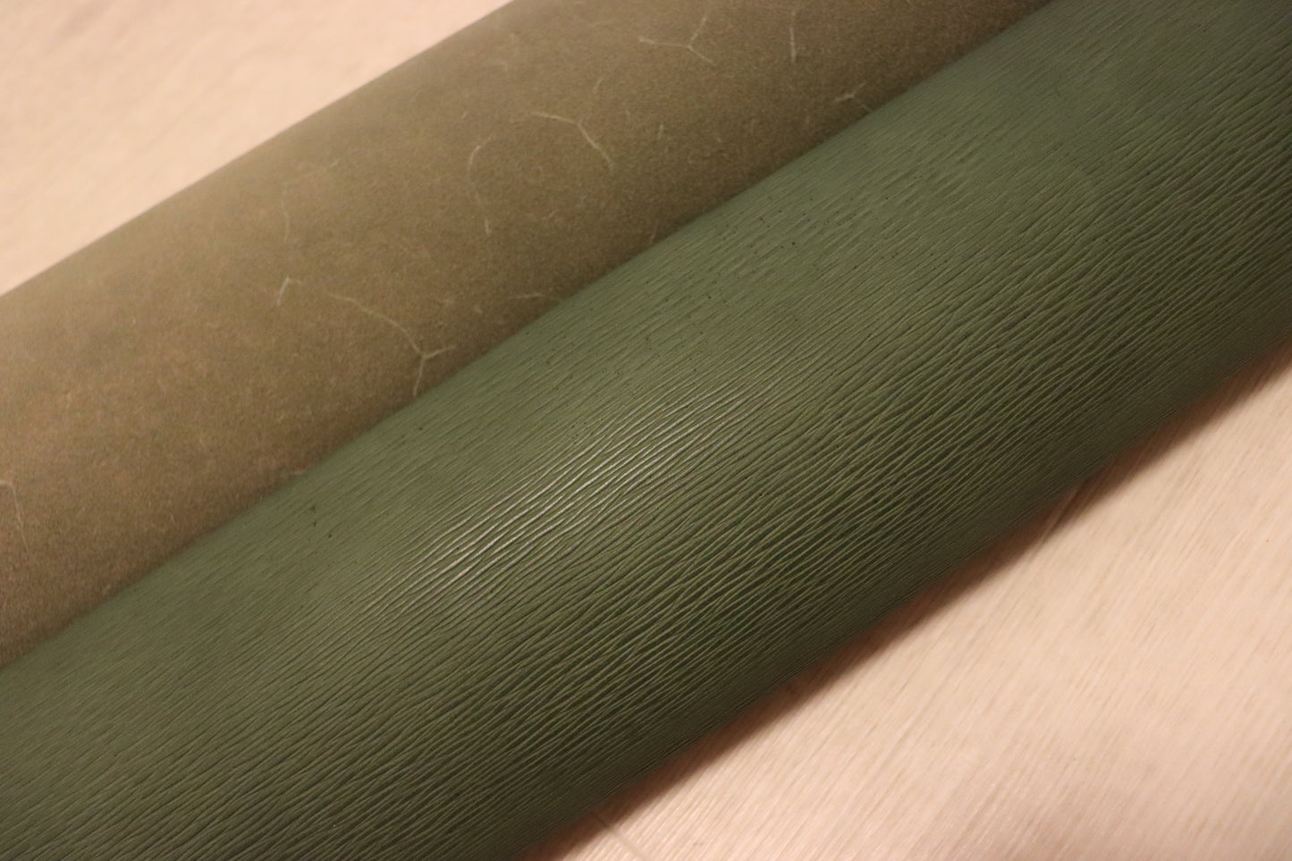 ds30円!新入荷!姫路レザー セミベジタブル エピ調型押し グリーン 256ds