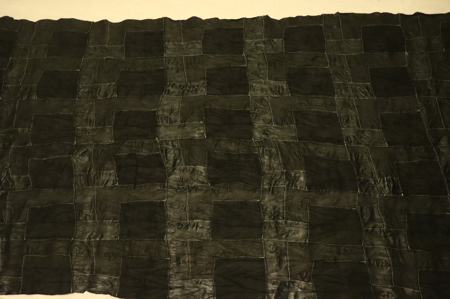 ds35円!新入荷!異素材 パッチワーク ブラック 225ds