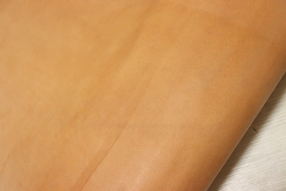 ds48円!イタリアンレザー ベリー TAN オイルヌメ革 70ds