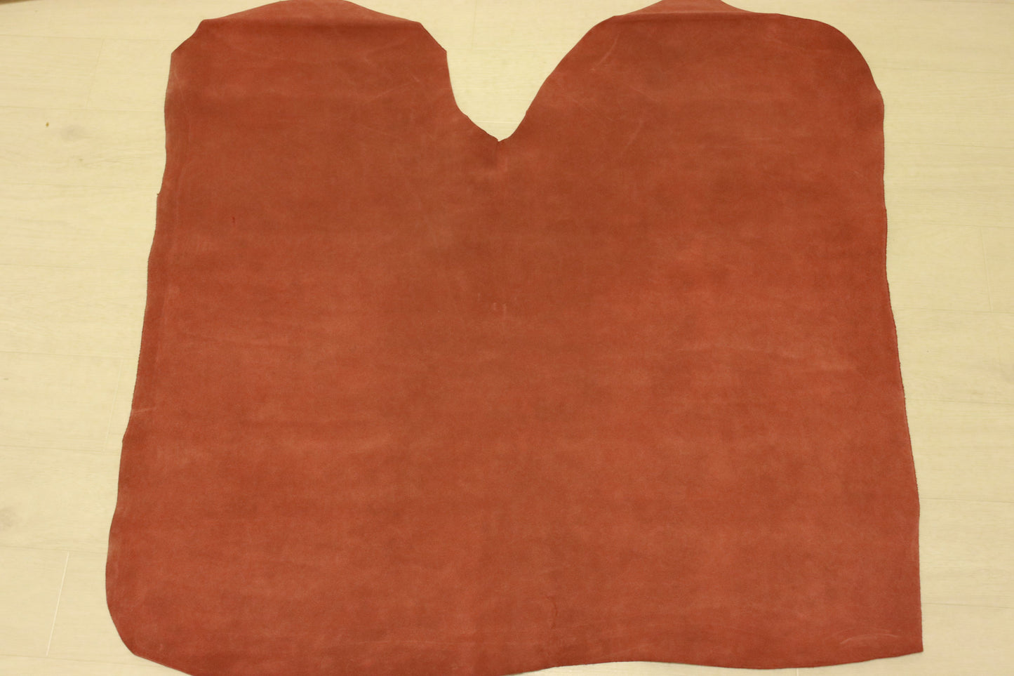ds20円!SALE!イタリアンレザー ダークテラコッタ ベロア 厚手2枚セット 232ds