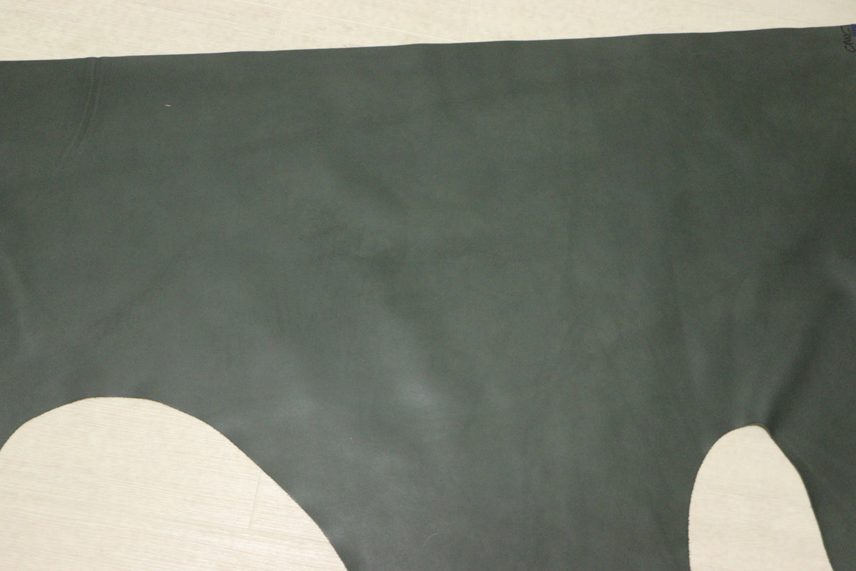 ds28円!新入荷!イタリアンレザー ダークグリーン スムース加工 197ds