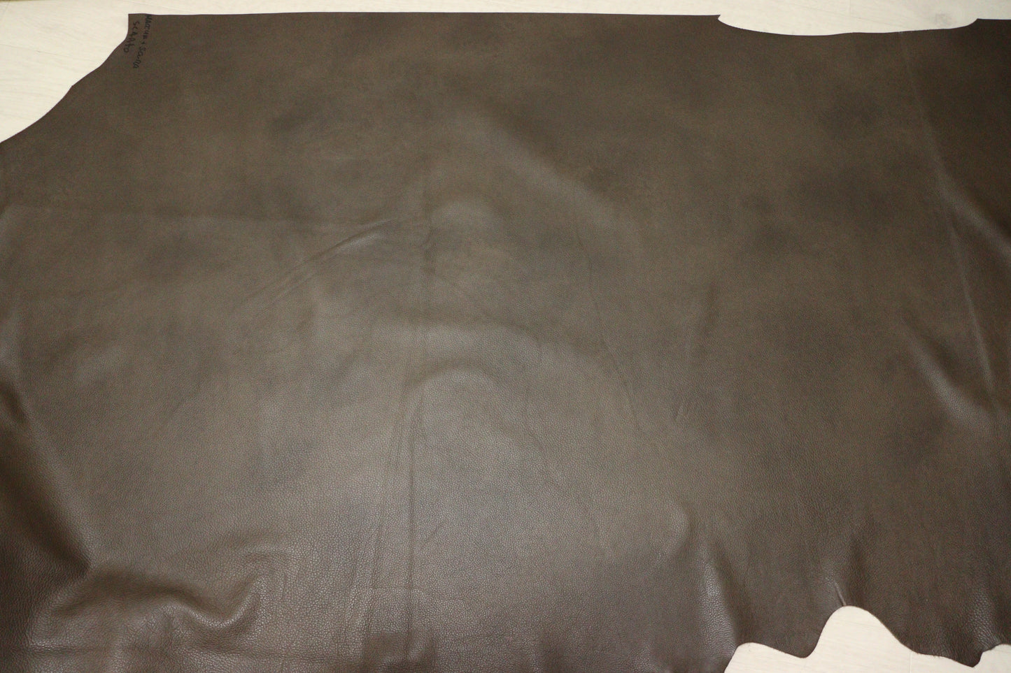 ds30円!イタリアンレザー アンチック加工 シュリンク セピアブラウン 251ds