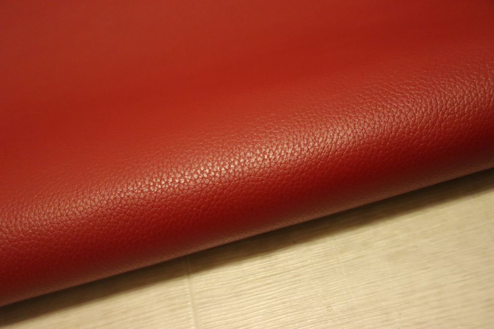 ds28円! 新入荷!姫路レザー ダークレッド シボ型押し 顔料仕上げ 260ds