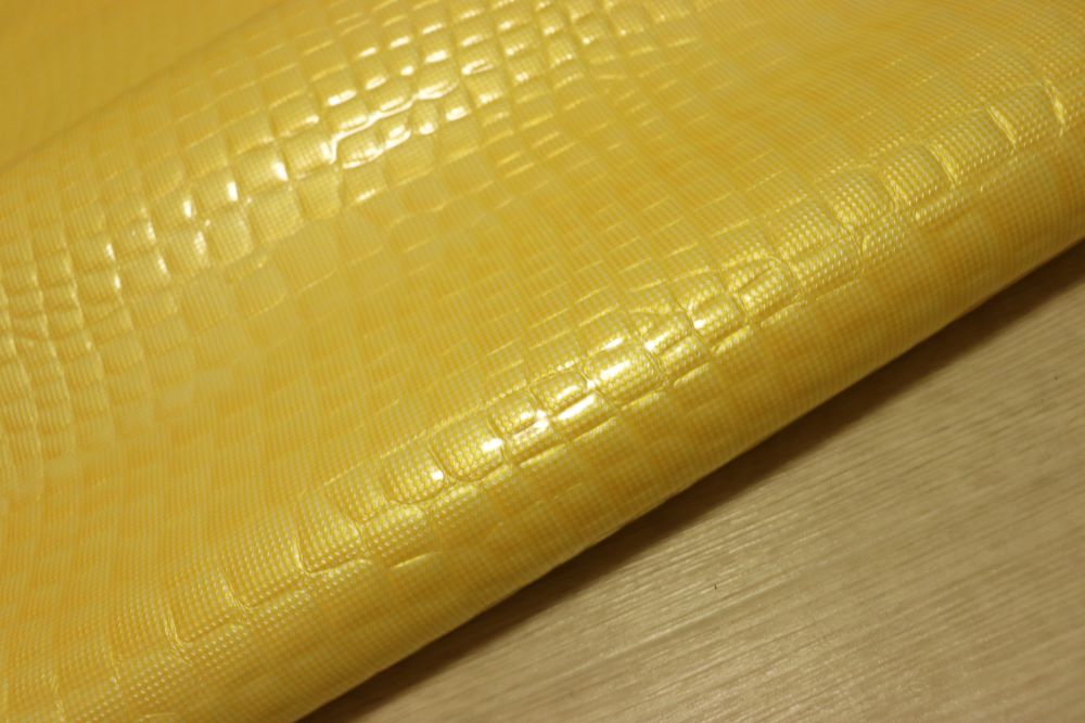 ds28円!新入荷!エナメル クロコ型押し イエロー 115ds