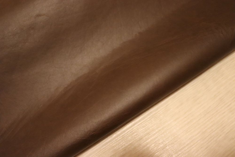 ds30円!新入荷!イタリアンレザー ブラウン スムース加工 273ds