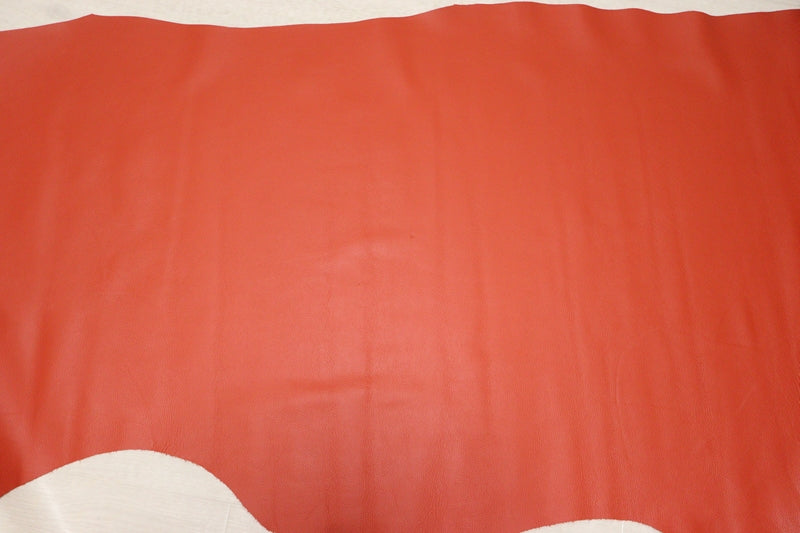 ds28円！[キャロットオレンジ]新入荷 国産 牛革 姫路レザー クロム革