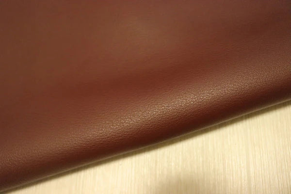 ds30円!新入荷!イタリアンレザー ディア調 シュリンク加工 レッドブラウン 259ds