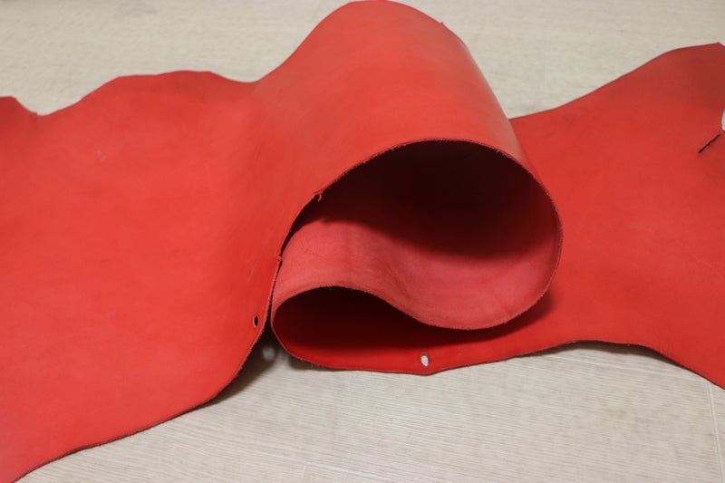 ヘリ革　赤　30m PR821 日本製 レザースニーカー レッド