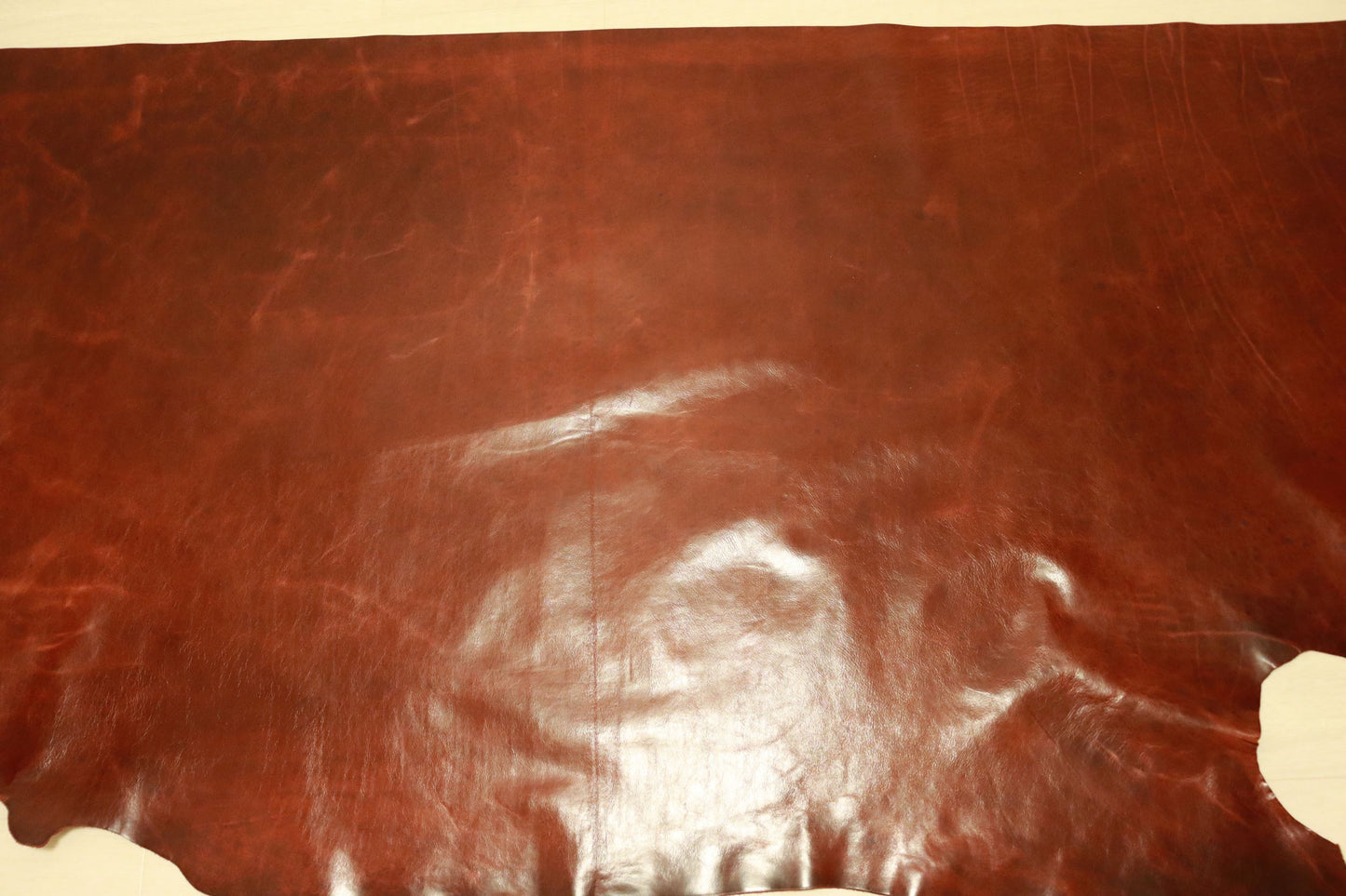 ds35円!新入荷!上質!イタリアンレザー オイルワックス スムース加工 レッドブラウン 217ds