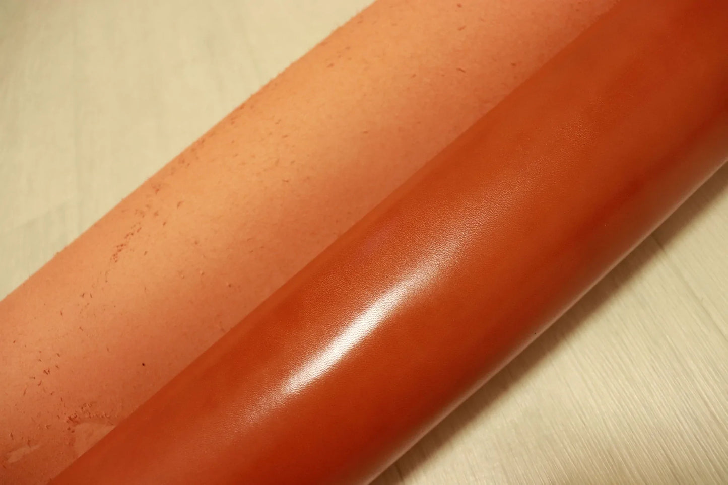ds53円!新入荷!アニリン仕上げ オレンジブラウン ヌメ革 213ds