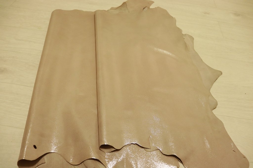 ds24円!部分使いに!ピンクシルバー シルキースウェード プリント 99ds