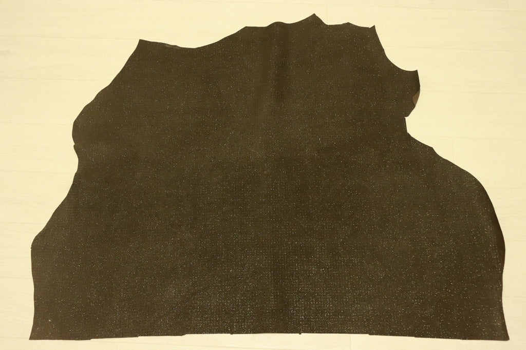 ds30円!部分使いに!千鳥柄プリント ピックスウェード ラメ入り 70ds