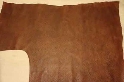 ds72円！イタリアンレザー　ショルダー　オースト型押し　ブラウン　146ds