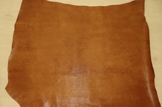 ds72円！イタリアンレザー　ショルダー　エピ調　ナチュラルブラウン　123ds