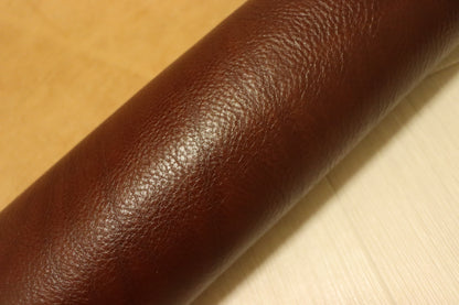 ds75円！新入荷！イタリアンレザー　マロンブラウン　シュリンク加工　ショルダー　オイルヌメ　112ds
