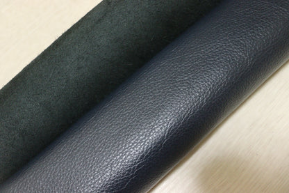 ds28円！イタリアンレザー　もちもち　ネイビー　シュリンク加工　242ds