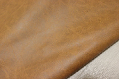 ds28円！新入荷！イタリアンレザー　イエローブラウン　カゼイン仕上げ　249ds