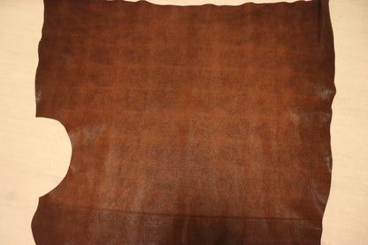 ds75円！新入荷！イタリアンレザー　ムラ染加工　ショルダー　レッドブラウン　115ds