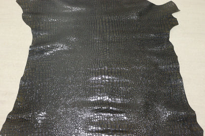 ds30円！新入荷！エナメル　クロコ型押し　グレー　90ds