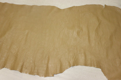 ds28円！新入荷！ウォッシュ加工　オークルブラウン　馬革　208ds