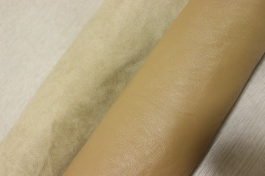 ds28円！新入荷！ウォッシュ加工　オークルブラウン　馬革　208ds