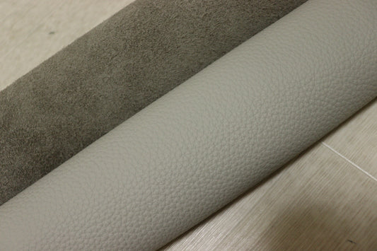 ds28円！新入荷！イタリアンレザー　もちもち　シュリンク加工　グレー　258ds