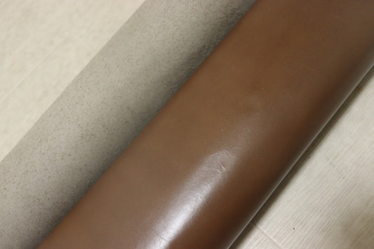 ds28円！新入荷！ナッパ　スムース加工　ブラウン　カーフ　164ds