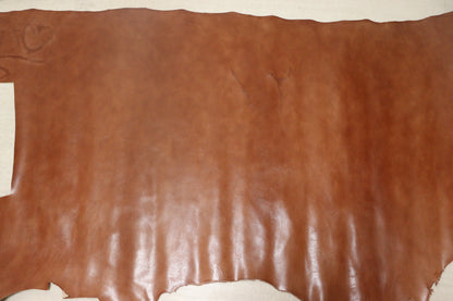 ds45円！新入荷！キャメルブラウン　アンチック加工　ヌメ革　170ds