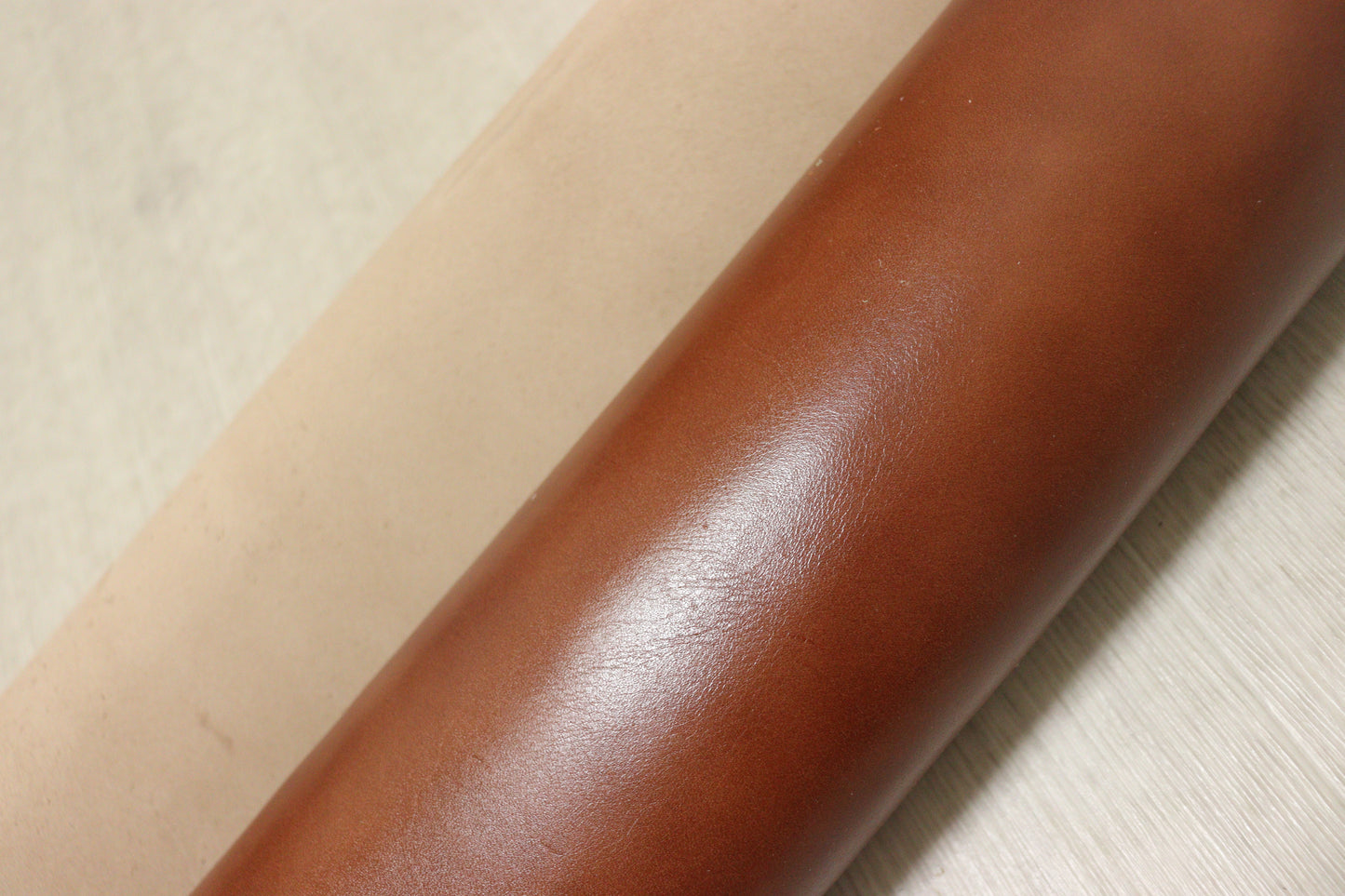 ds45円！新入荷！キャメルブラウン　アンチック加工　ヌメ革　170ds