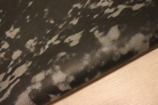 ds72円！イタリアンレザー　ムラ染加工　ショルダー　ブラック　135ds