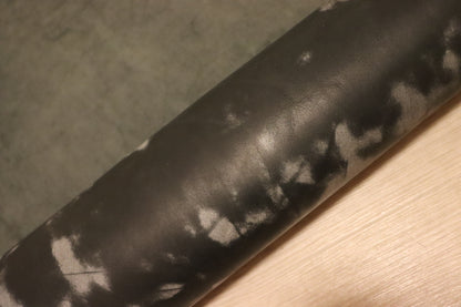 ds72円！イタリアンレザー　ムラ染加工　ショルダー　ブラック　135ds