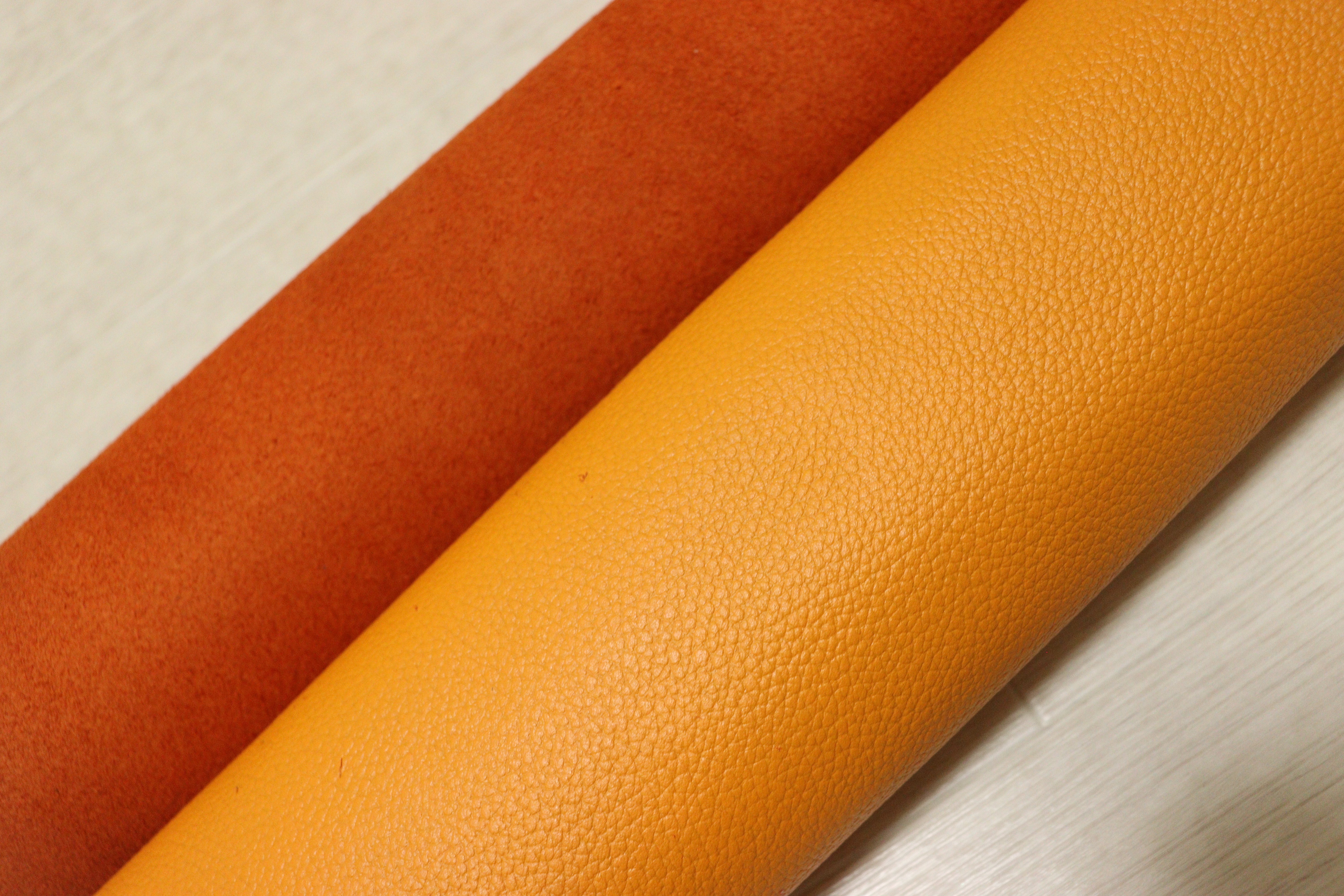 ds25円！新入荷!顔料仕上げ オレンジ シボ型押し 220ds – 【レザー