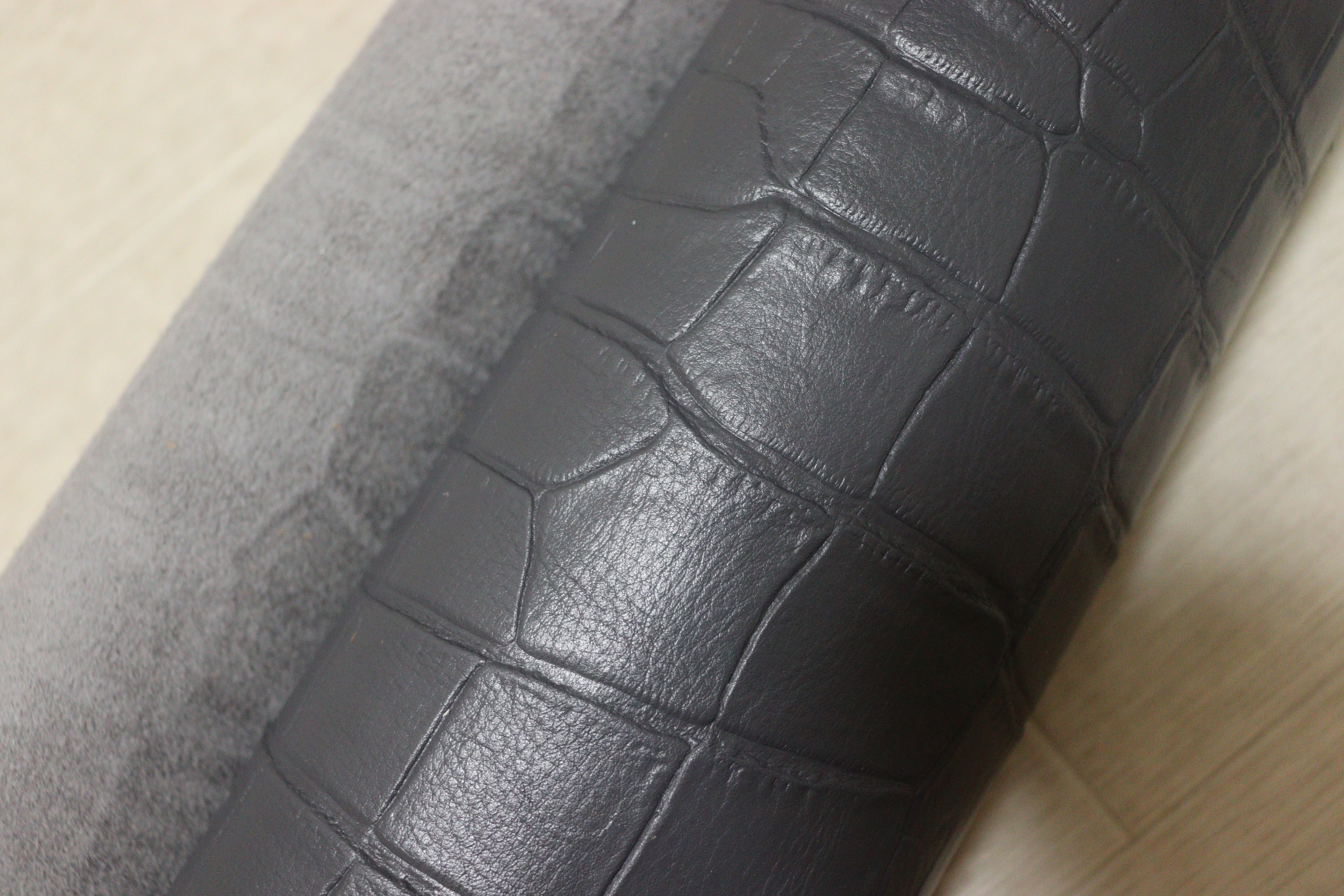 ds28円！新入荷！顔料仕上げ クロコ型押し グレー 213ds – 【レザー