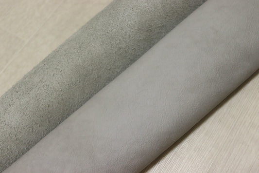 ds28円！イタリアンレザー　もちもち　アンチック加工　アイスグレー　287ds