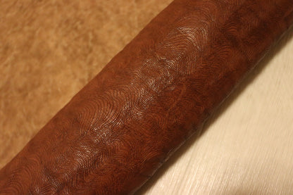 ds72円！イタリアンレザー　ショルダー　ヌメ革　ペイズリー調エンボス　95ds