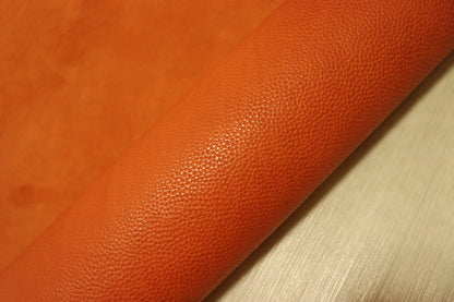 ds72円！ITALPEL　ショルダー　ヌメ革　オレンジ　シボ型押し　118ds