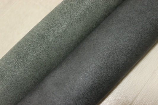 ds28円！新入荷！イタリアンレザー 　ムラ染加工　アッシュグレー　　281ds