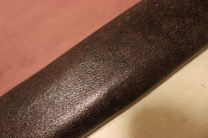 ds25円！新入荷！ムラ染加工　ダークパープル　豚革　120ds