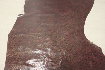 ds30円！新入荷！ヒョウ柄プリント　ワインレッド　80ds