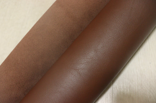 ds50円！イタリアンレザー　セミアニリン　ヌメ革　アンバーブラウン　180ds