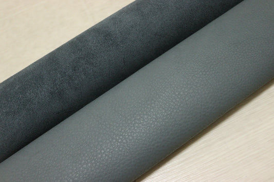 ds28円！イタリアンレザー　ブルーグレー　シュリンク加工　259ds