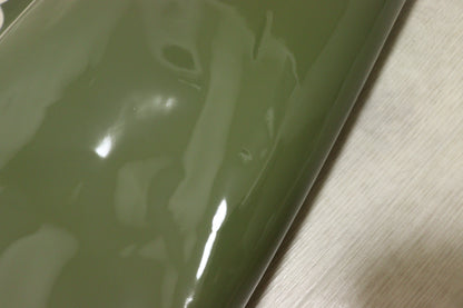 ds22円！やや訳あり　イタリアンレザー　抹茶グリーン　エナメル　130ds