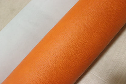 DS30円！新入荷！顔料仕上げ　ムラ染加工　オレンジ　シボ型押し　230ds