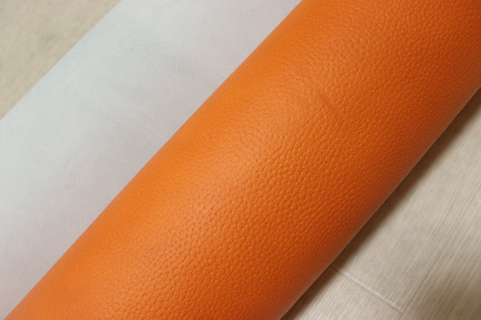 DS30円！新入荷！顔料仕上げ　ムラ染加工　オレンジ　シボ型押し　230ds