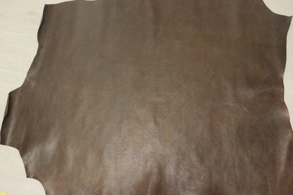 ds70円！イタリアンレザー　ショルダー　オイルヌメ　ブロンズブラウン　シボ型押し　118ds