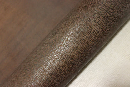 ds70円！イタリアンレザー　ショルダー　オイルヌメ　ブロンズブラウン　シボ型押し　118ds