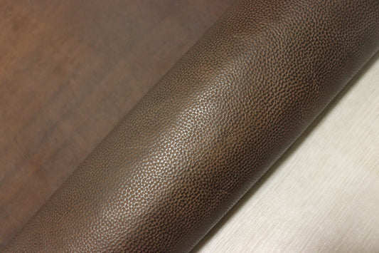 ds70円！イタリアンレザー　ショルダー　オイルヌメ　ブロンズブラウン　シボ型押し　118ds